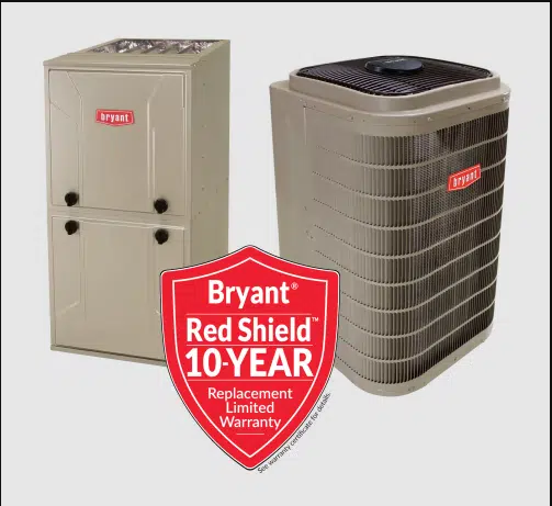 Bryant's 10 year warranty on Evolution HVAC Equioment.